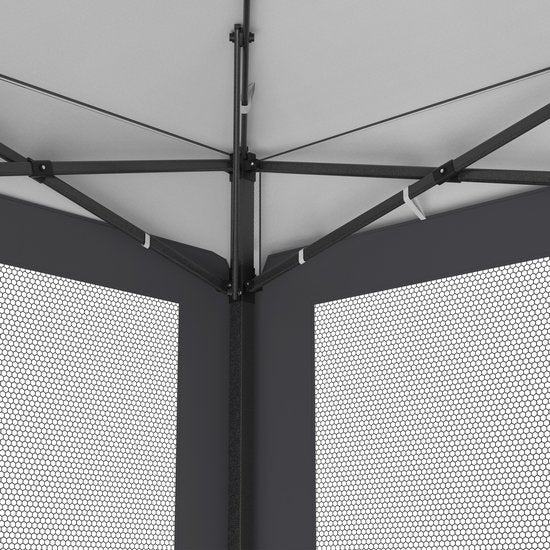 NAIZY Partytent 4x4m | Anti-Muggen Zijwand | Hoogteverstelbaar