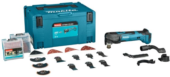Makita DTM51ZJX3 battery multi-tool + GRATIS (body + 2x battery) 18V Li-ion