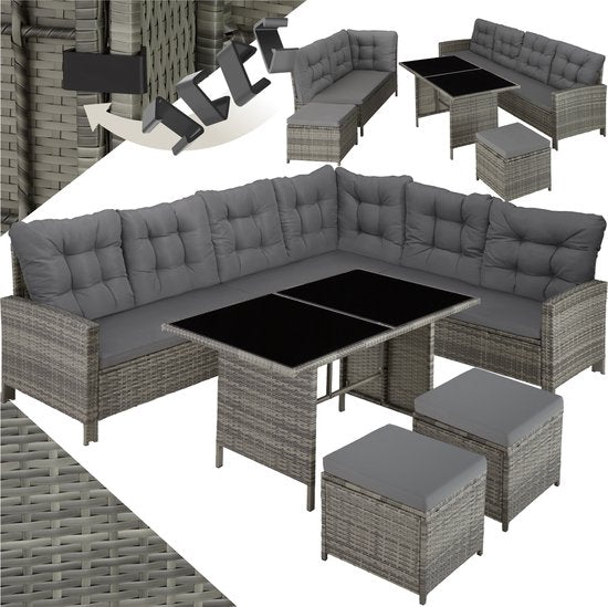 Wicker Zitgroep 6-8 Personen  + GRATIS Kussens