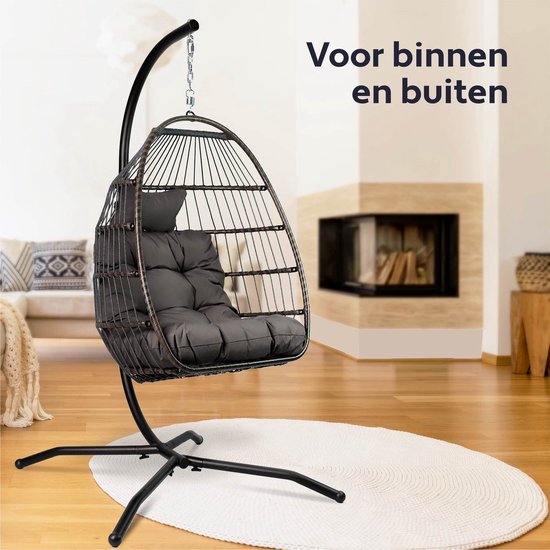 Vita5 Egg Hangstoel + GRATIS Kussen & Beschermhoes