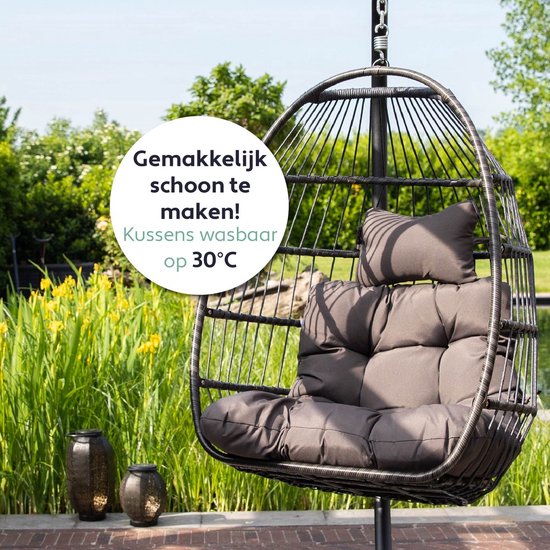 Vita5 Egg Hangstoel + GRATIS Kussen & Beschermhoes