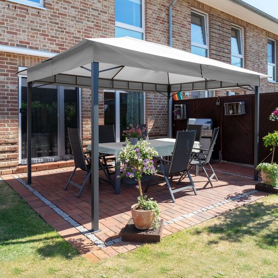 Tuinpaviljoen 3x4m | 180g/m² Waterdicht Dakzeil + GRATIS 4 Zijwanden