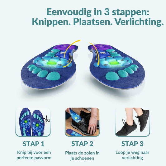 ReliveX™ Magnetische Inlegzolen | Verlies Gewicht bij ELKE STAP