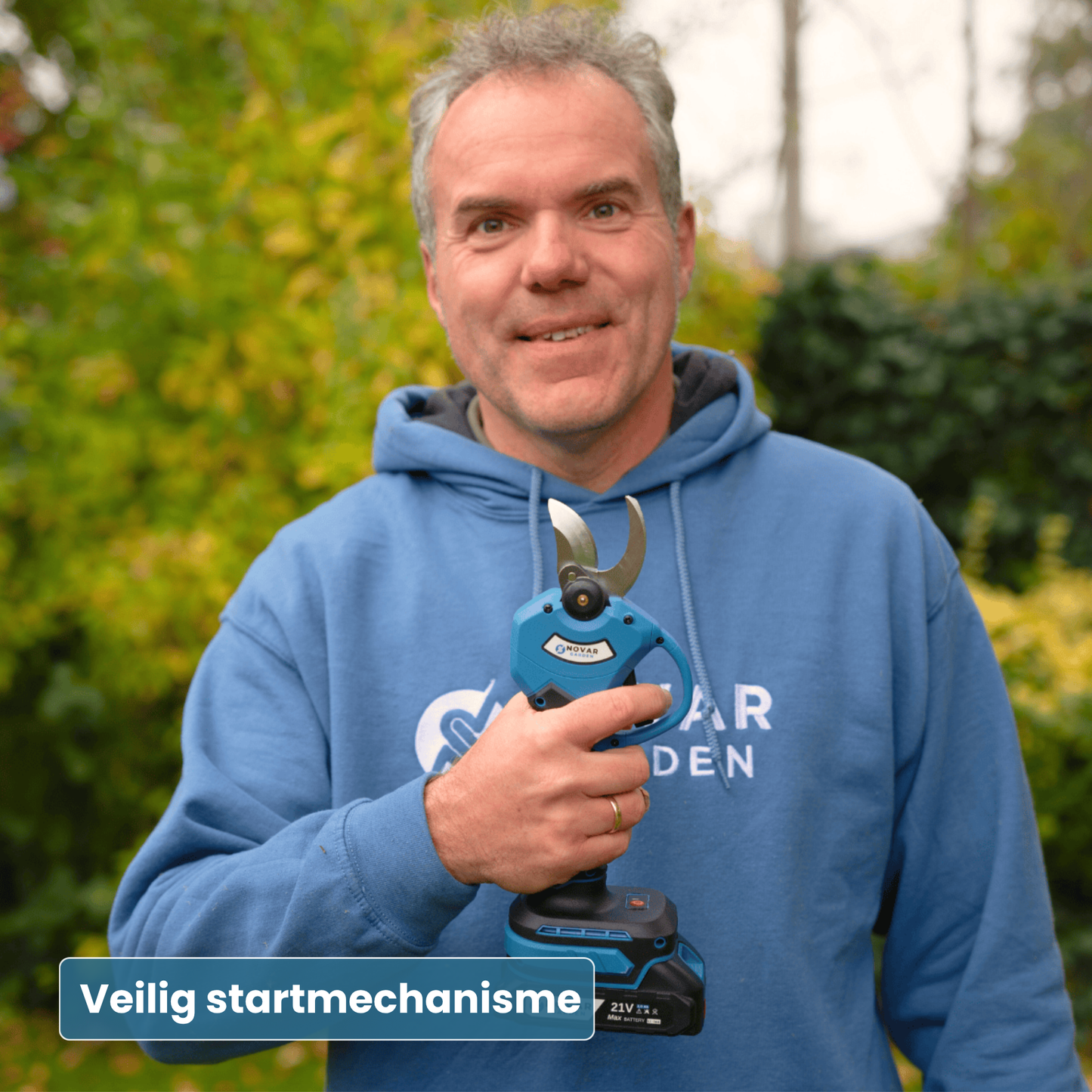 NG2 Accu Snoeischaar – Compleet set met koffer, oplader en twee 2.0Ah accu's