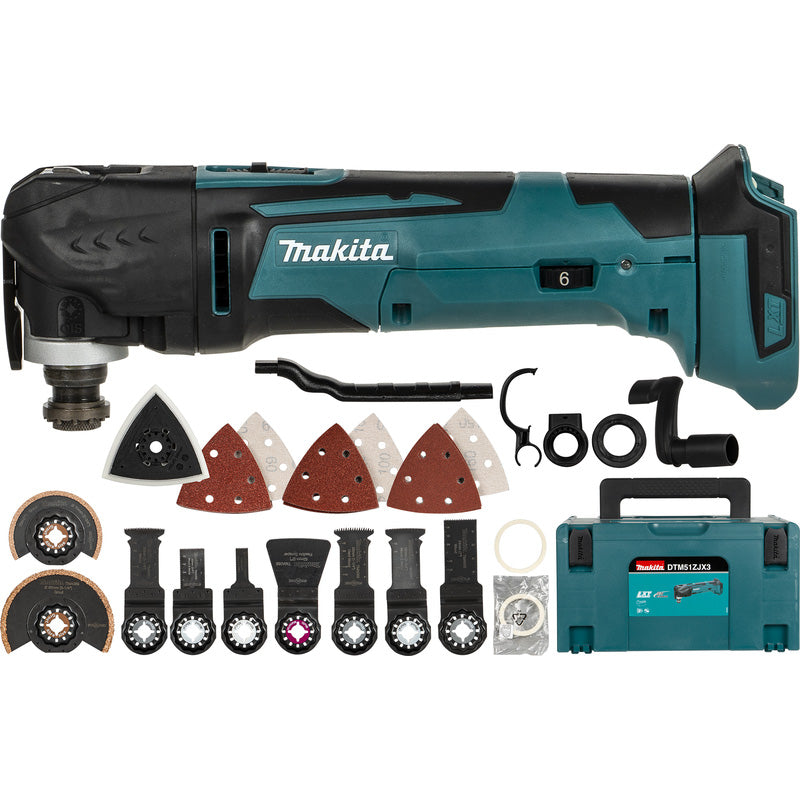 Makita DTM51ZJX3 battery multi-tool + GRATIS (body + 2x battery) 18V Li-ion
